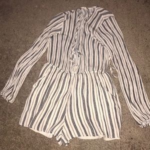 Striped romper